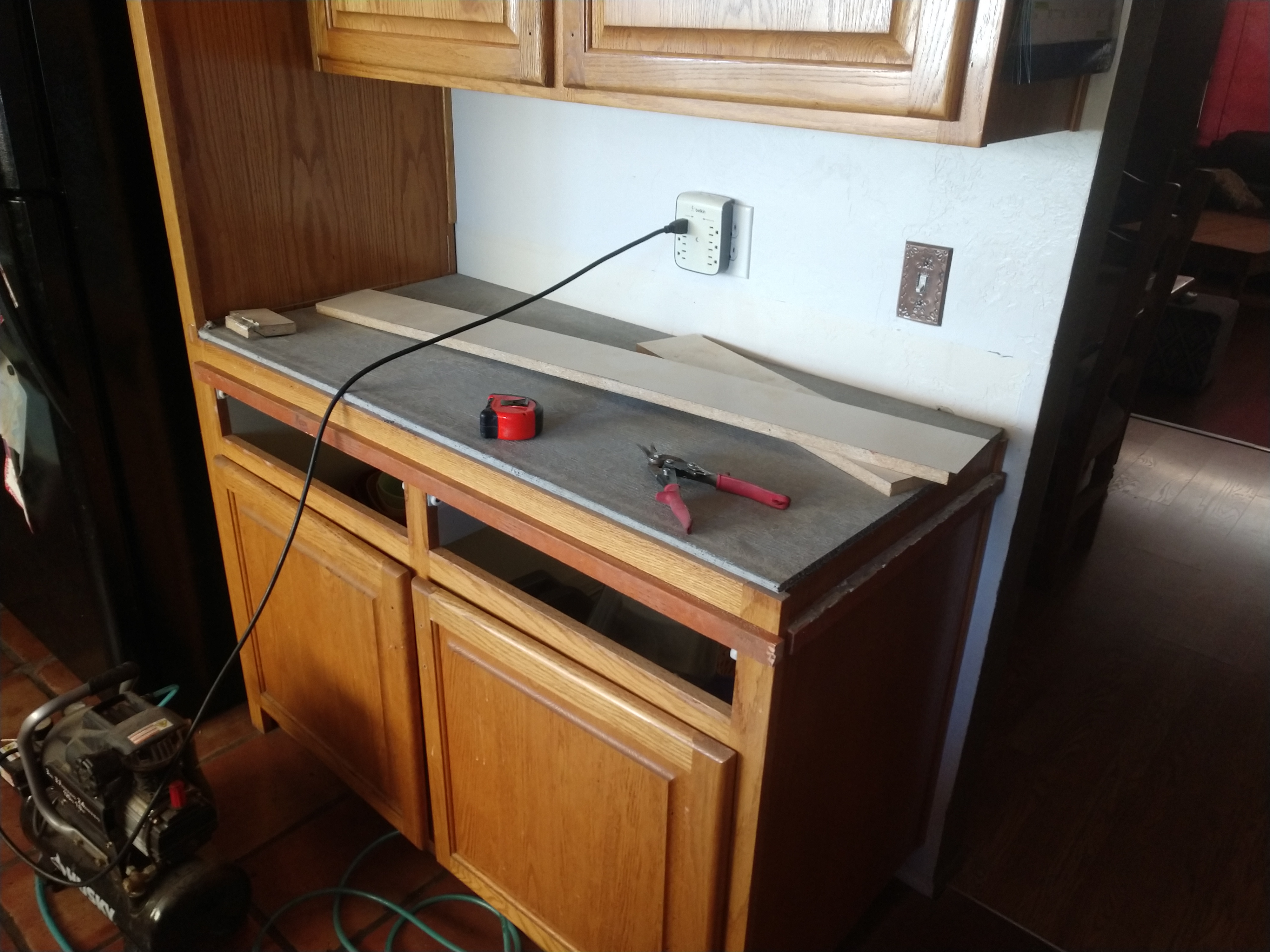 Custom concrete countertop with smooth finish
