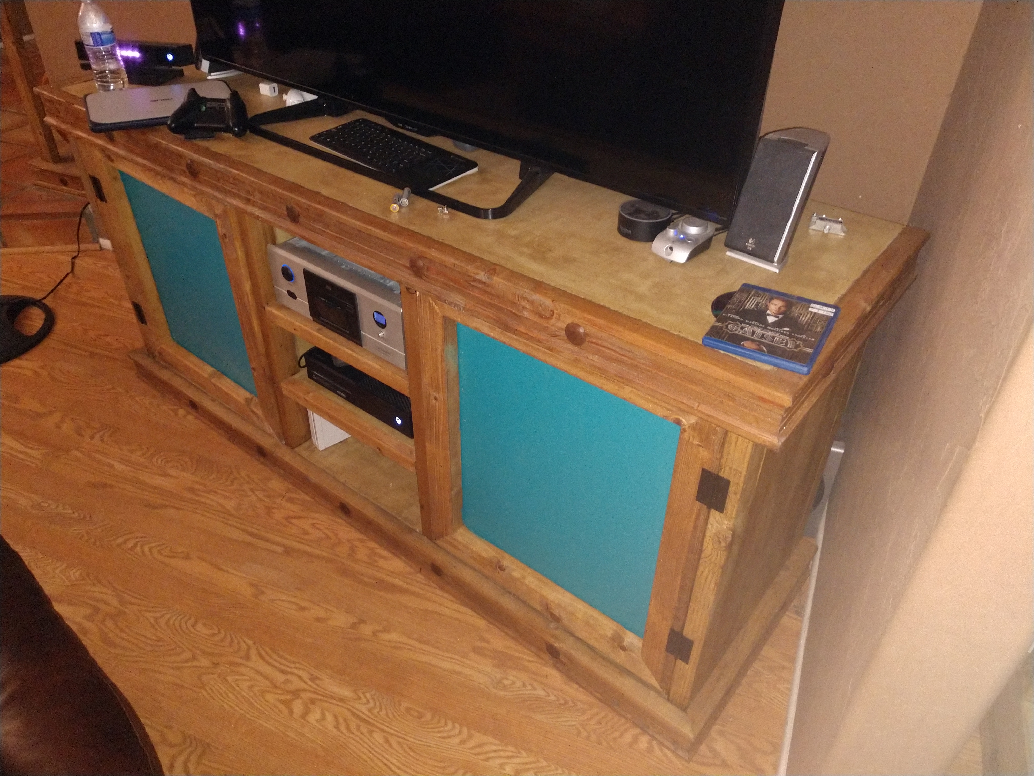 Custom entertainment center - finished with TV