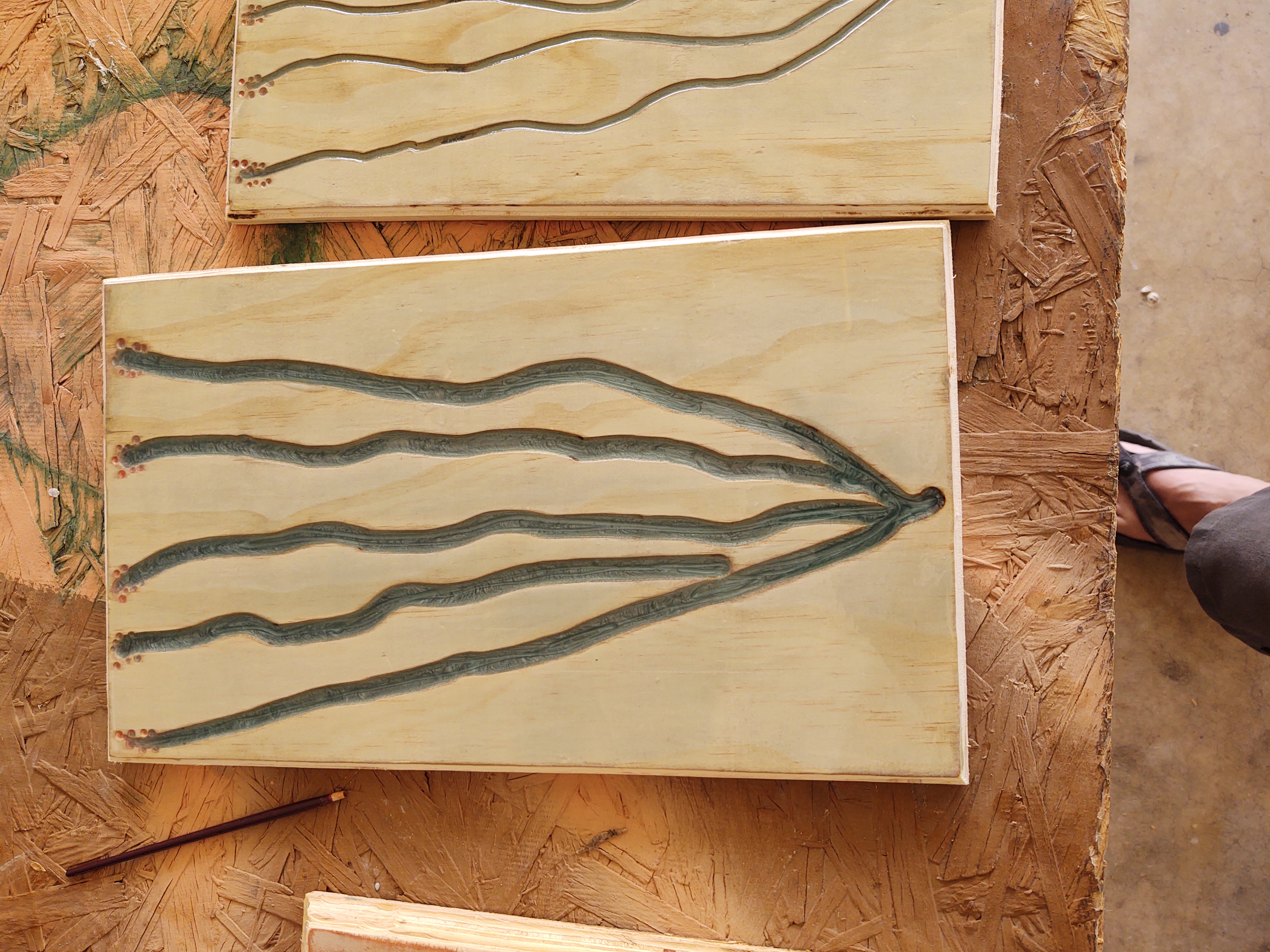 Hand-carved ocotillo cactus art